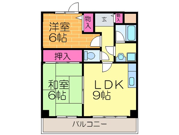 メゾンクレ－ルの物件間取画像